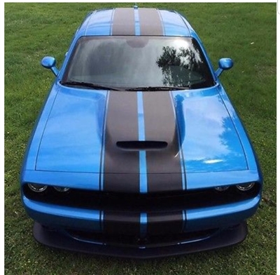Dodge Challenger 10'' Twin Rally Stripes